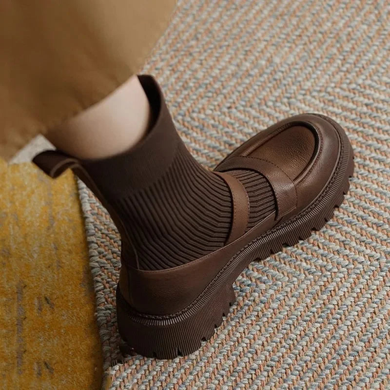 Women Platform Heeled Mary Jane Dress Shoes