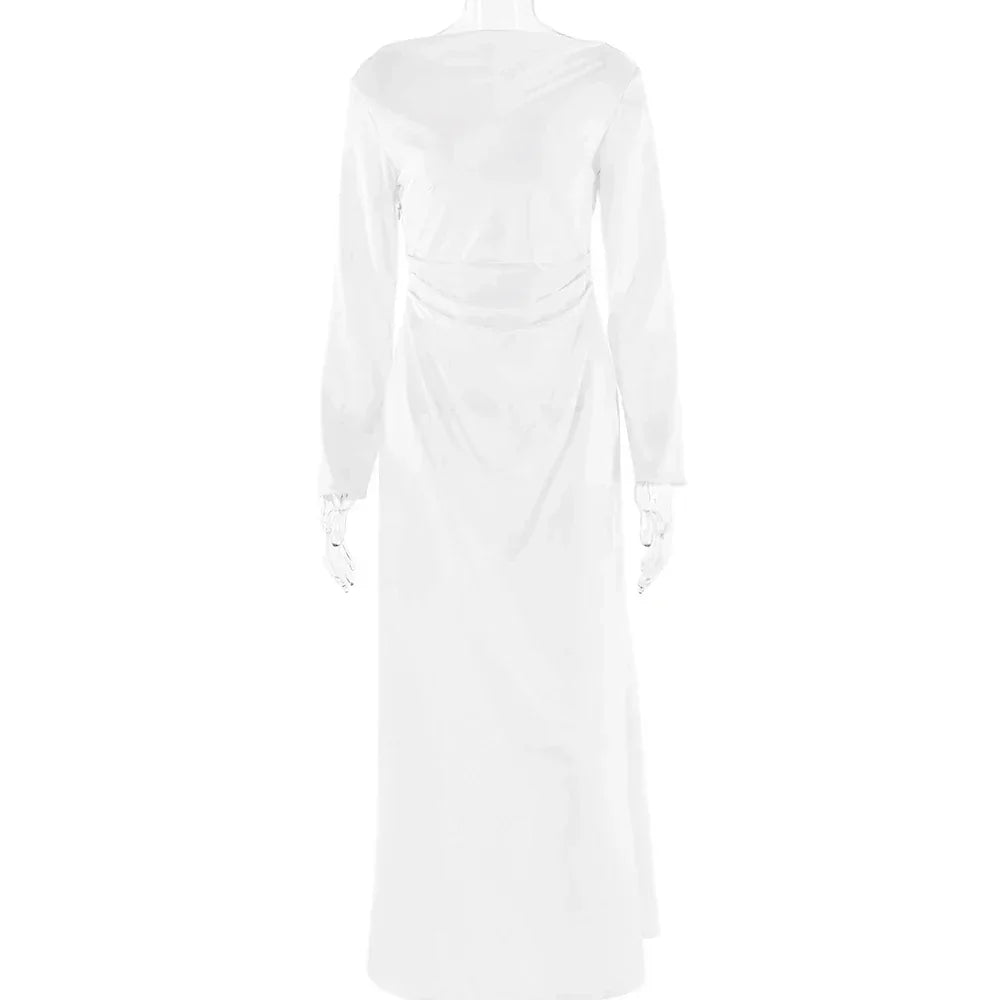 Women Bodycon Long Sleeve Evening Dress