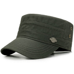 Unisex Military Summer Flat Top Cap
