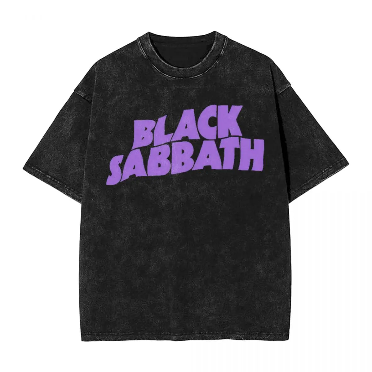 Unisex Cotton Washed  Black Sabbath T-Shirt