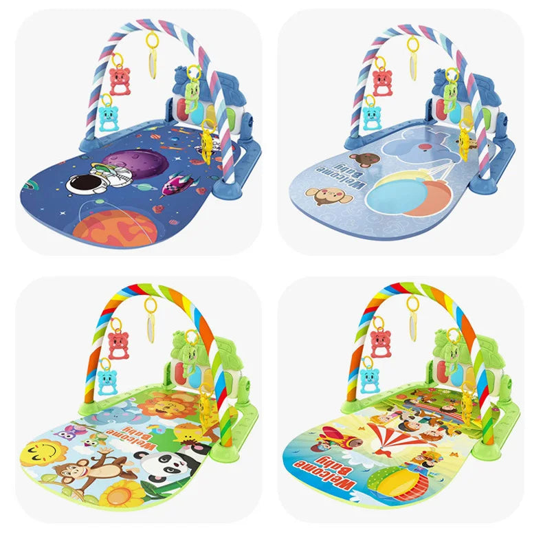 Baby Newborn Toddler Pedal Piano Musical Fitness Gym Play Mat