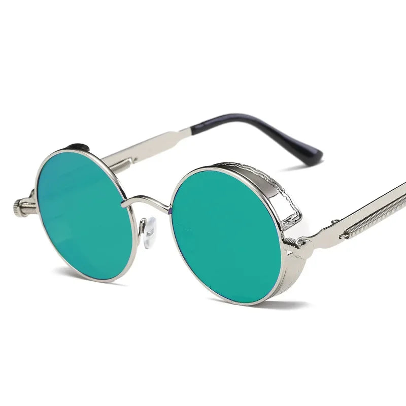 Women Vintage Round Metal Frame Sunglass UV400