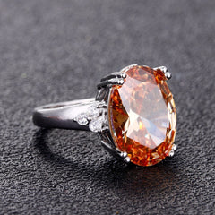 Accessories Women Champagne Natural Stone Rings