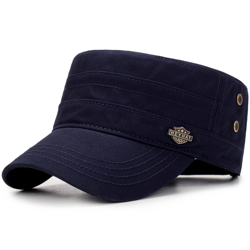 Unisex Military Summer Flat Top Cap