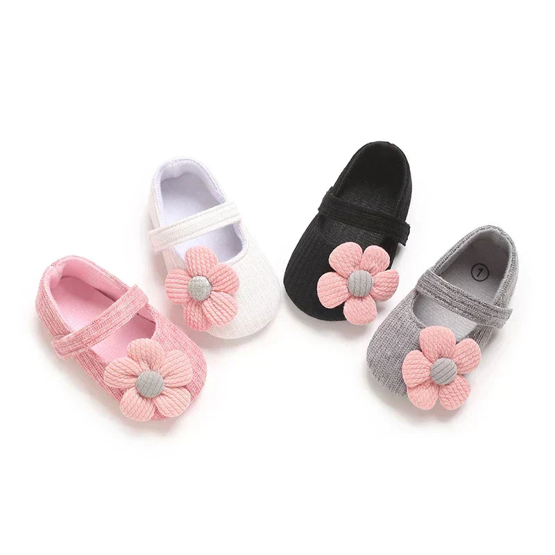 Newborn Baby Girl Casual Anti-Slip Bow Princess Shoes