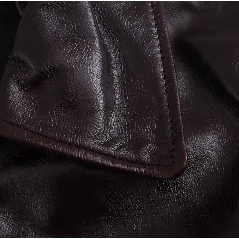 Women Leather High Waist A-line Skirt Suits