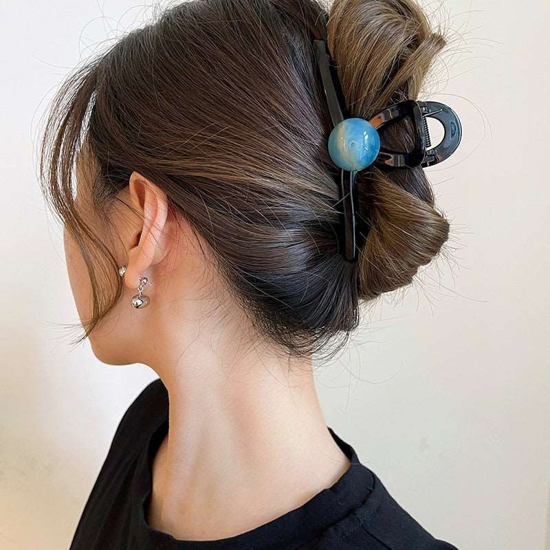 1PC Barrette Hair Clip Claw For Women Acrylic Hairpins Clip Hair Crab Claw Girls Make UP Washing Tool Accessories Decoration
