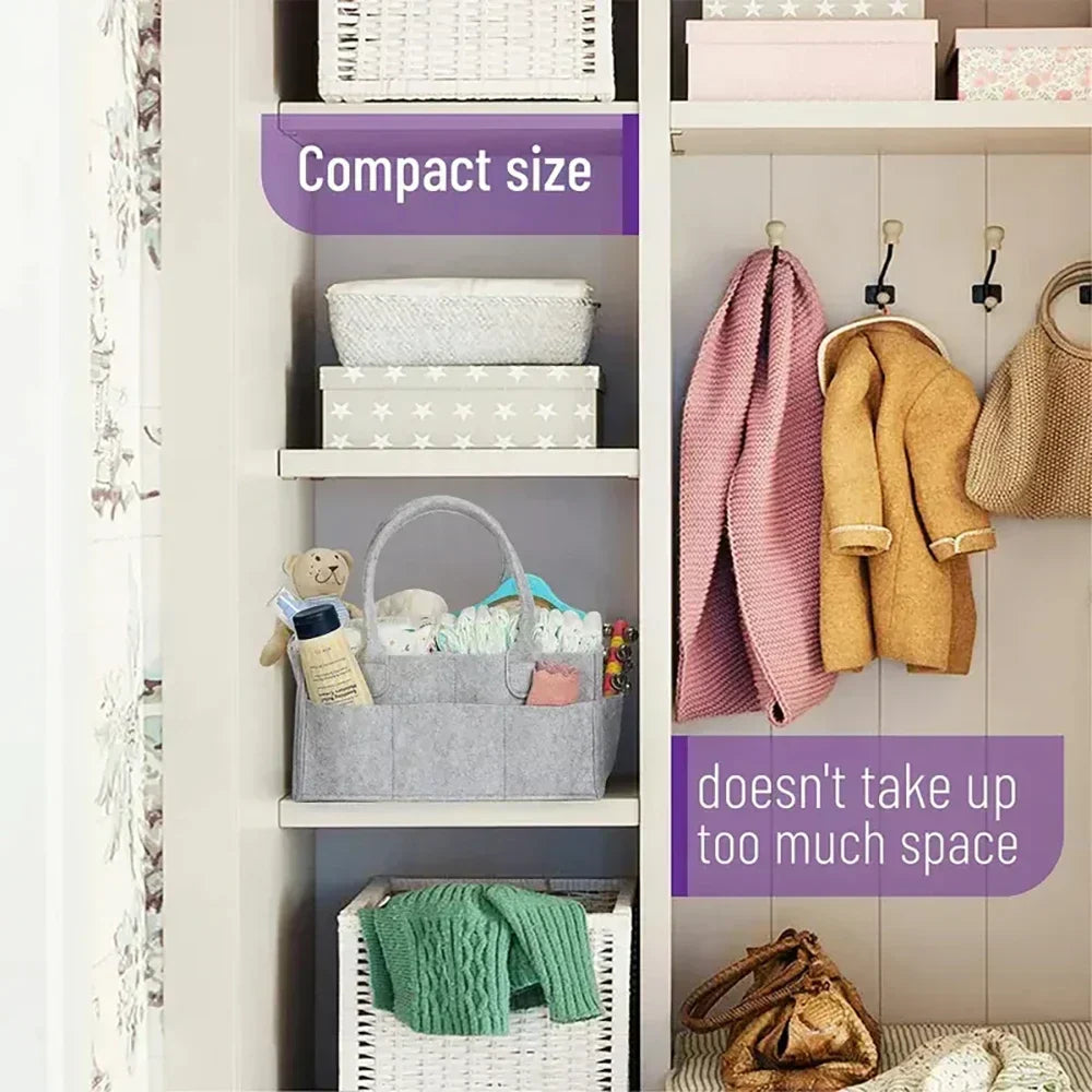 Nursery Essentials Foldable Storage Box Diaper Bag Storage Caddie