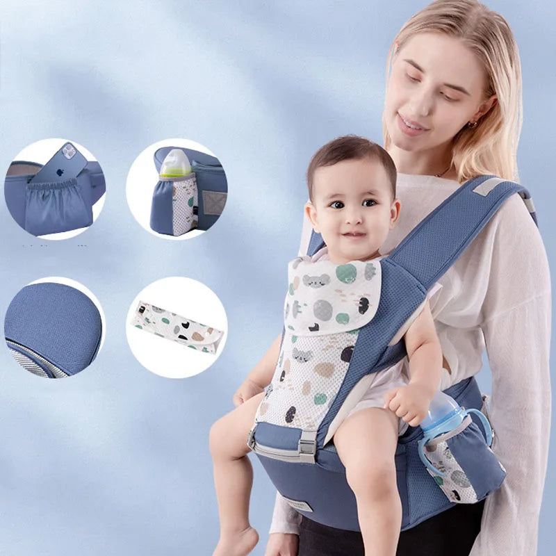 Kangaroo Shoulder Swaddle Sling Infant Kid Wrap Ergonomic Backpack Hipseat