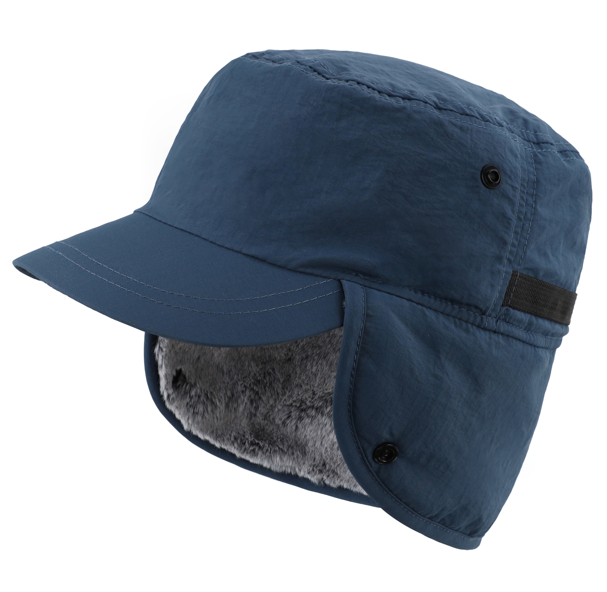 Unisex Waterproof Winter Brimmed Plush Earflap Cap