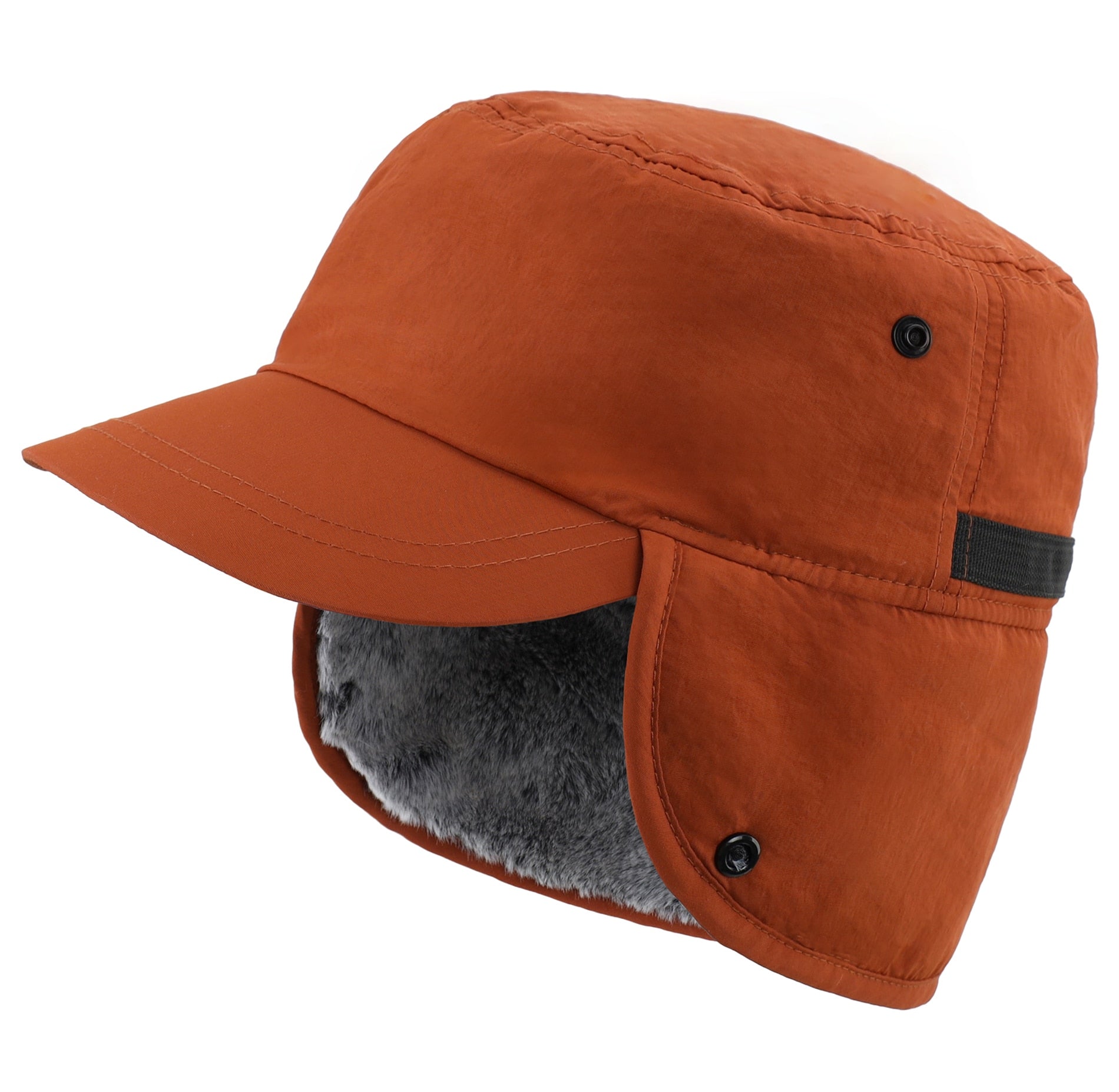 Unisex Waterproof Winter Brimmed Plush Earflap Cap