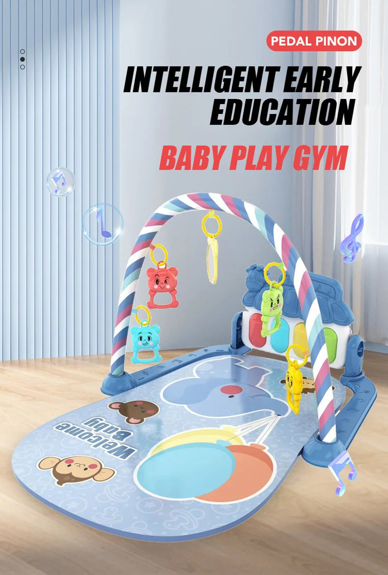 Baby Newborn Toddler Pedal Piano Musical Fitness Gym Play Mat
