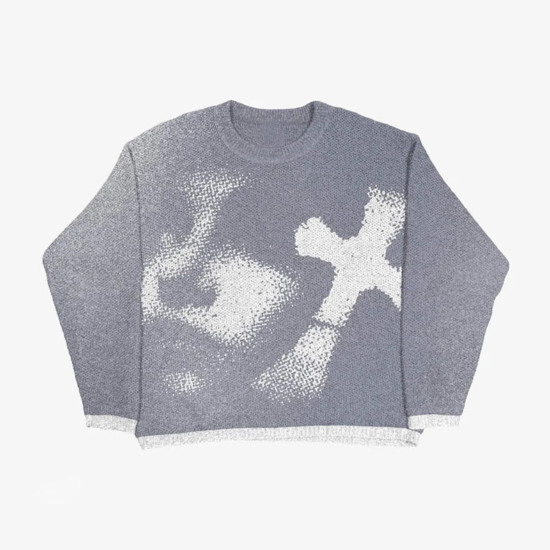 Women Anime Knit Vintage Cashmere Sweater