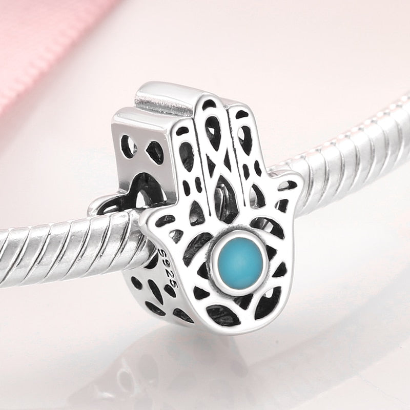 Women Accessories 925 Sterling Silver Ribbon Chocolate Heart Bead Bracelet