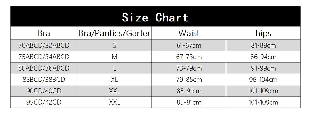 Women 4Pcs Lingerie Sexy Hosiery Set