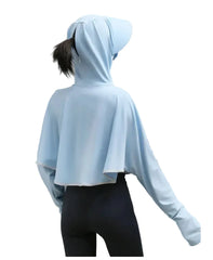 Women Cycling Zipper Sport Jacket Hooded Top