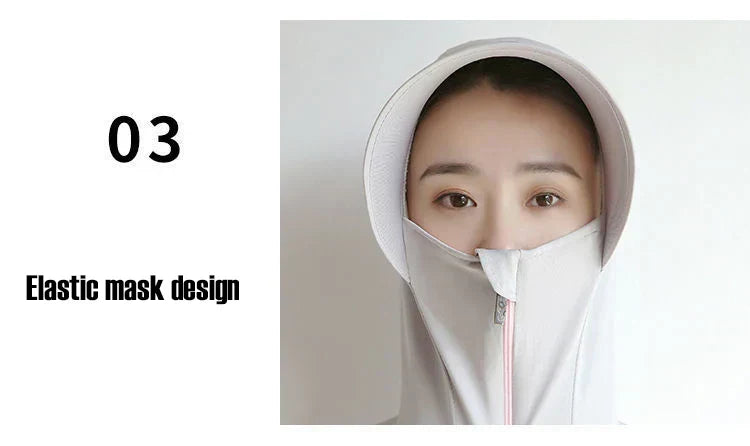 Women Cycling Zipper Sport Jacket Hooded Top