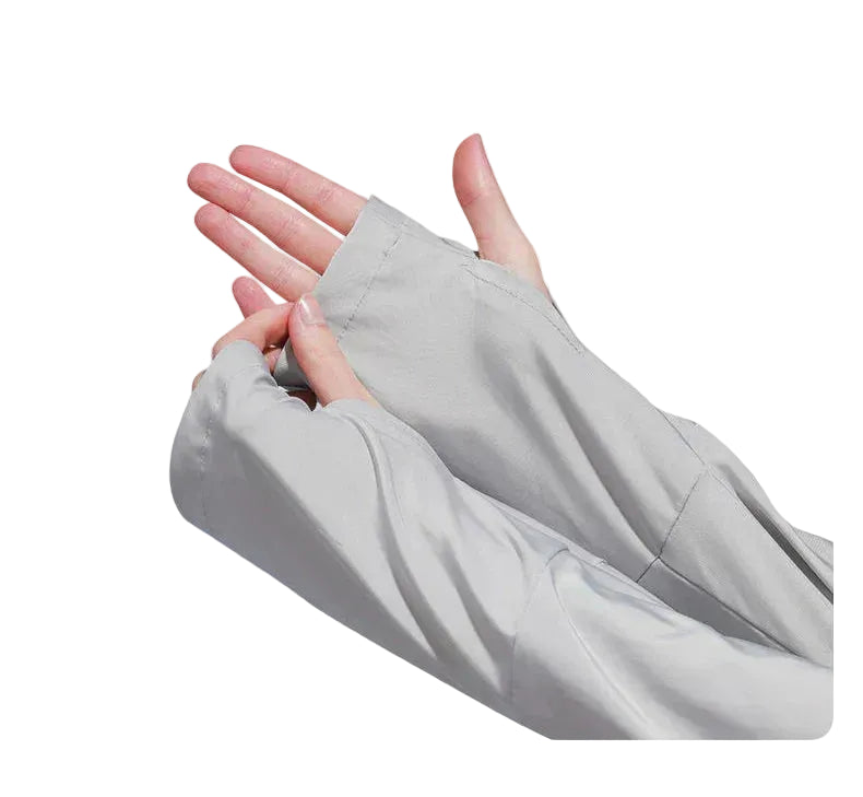 Women Cycling Zipper Sport Jacket Hooded Top