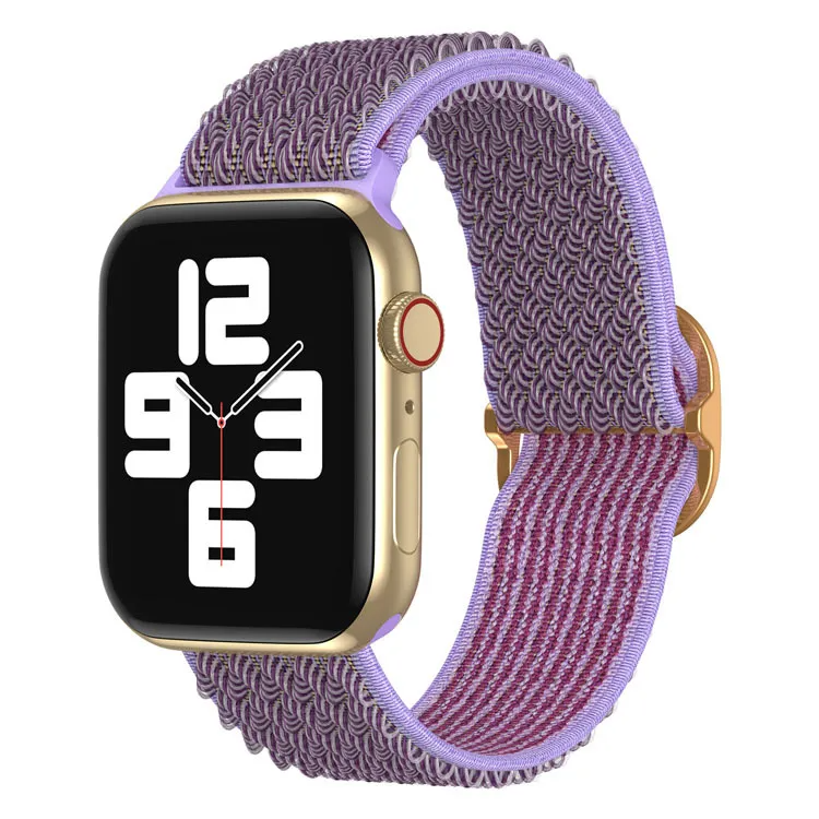 Accessories Wave Pattern Nylon Woven Adjustable Apple Watch Band