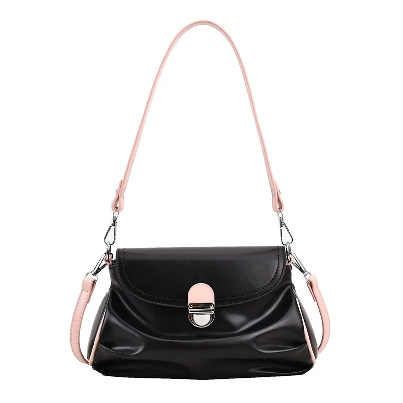 Accessories Women Metal Buckle Flap Shoulder Bag