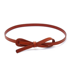 Accessories Women Bow Decor Leather Belt
