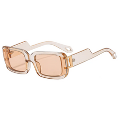 Accessories Vintage Square Frame Leopard Sunglasses