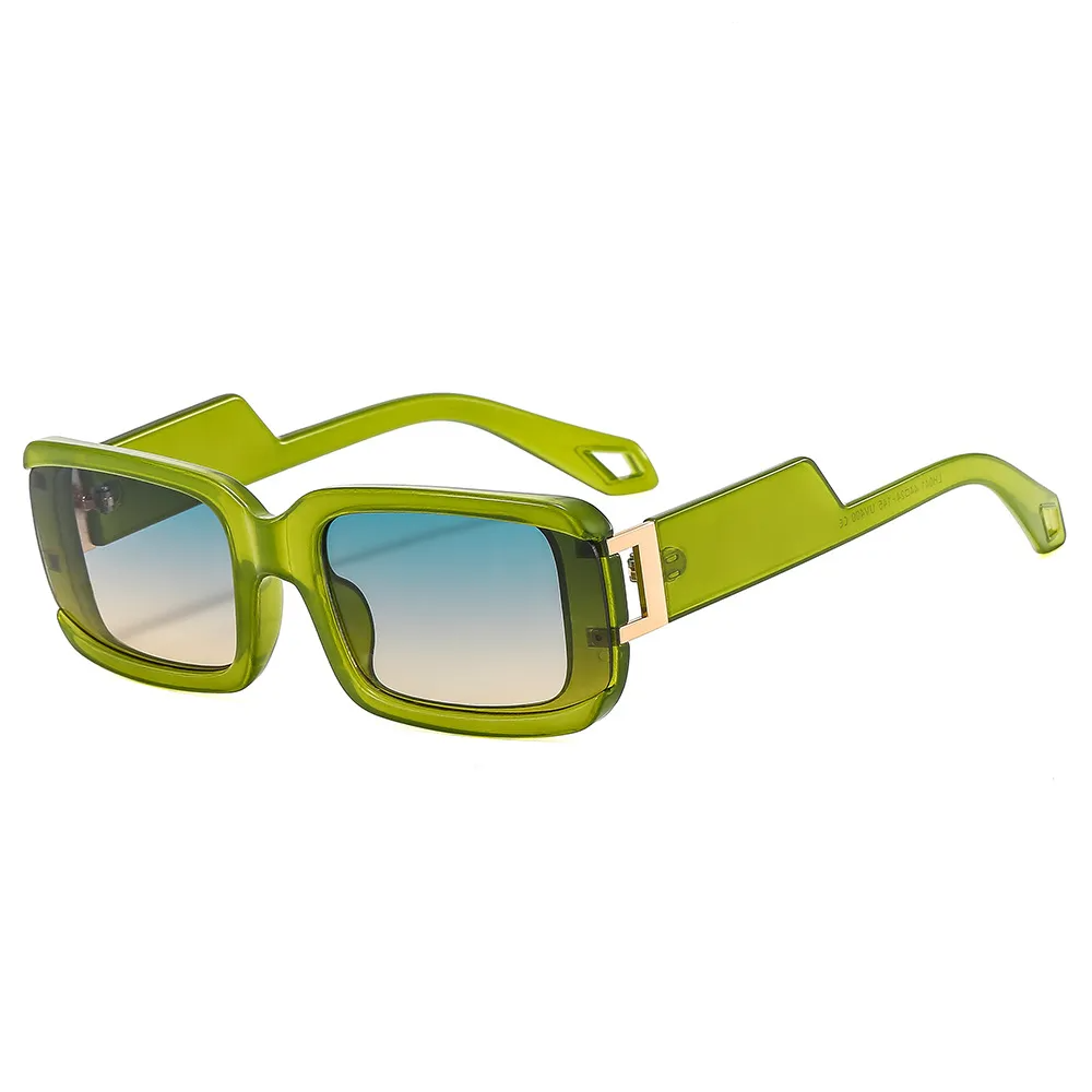 Accessories Vintage Square Frame Leopard Sunglasses