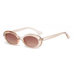 Accessories Women Oval Small Frame Jelly Sunglasses