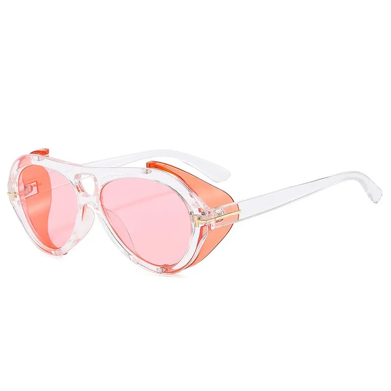 Accessories Unisex Summer Classic Punk Round Sunglasses