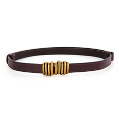 Accessories Women Adjustable Metal Hoop Decor Thin Belt