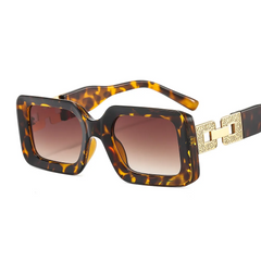 Accessories Unisex Square Thick Frame Sunglasses