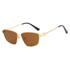 Accessories Unisex Vintage Square Metal Frame Sunglasses