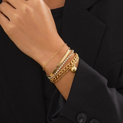 Accessories Vintage Star Pendant Multilayer Bracelet