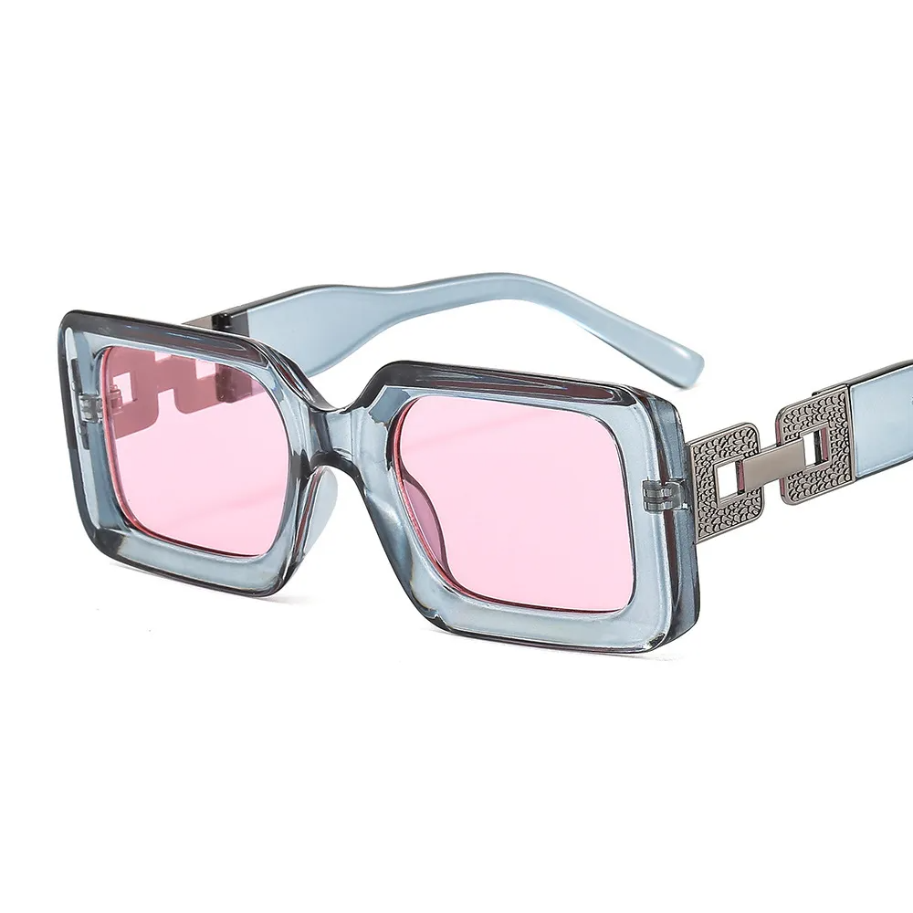 Accessories Unisex Square Thick Frame Sunglasses
