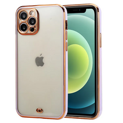 Accessories Electroplated Frame Design Transparent Phone Case