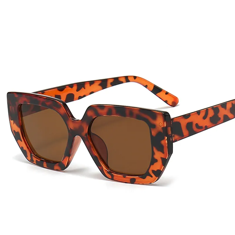 Accessories Women Large Frame Polygon Sunglasses
