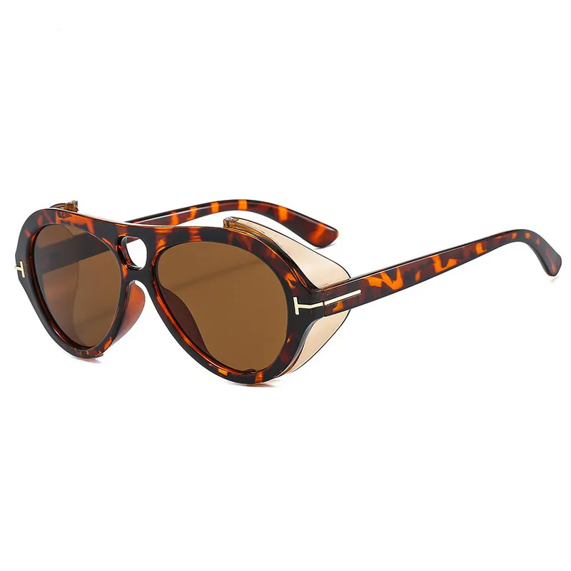 Accessories Unisex Summer Classic Punk Round Sunglasses