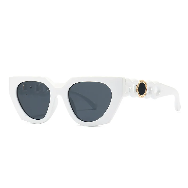 Accessories Women Chic All-Match Chain Shaped Temples Sunglasses