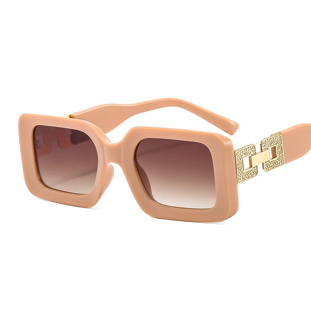 Accessories Unisex Square Thick Frame Sunglasses