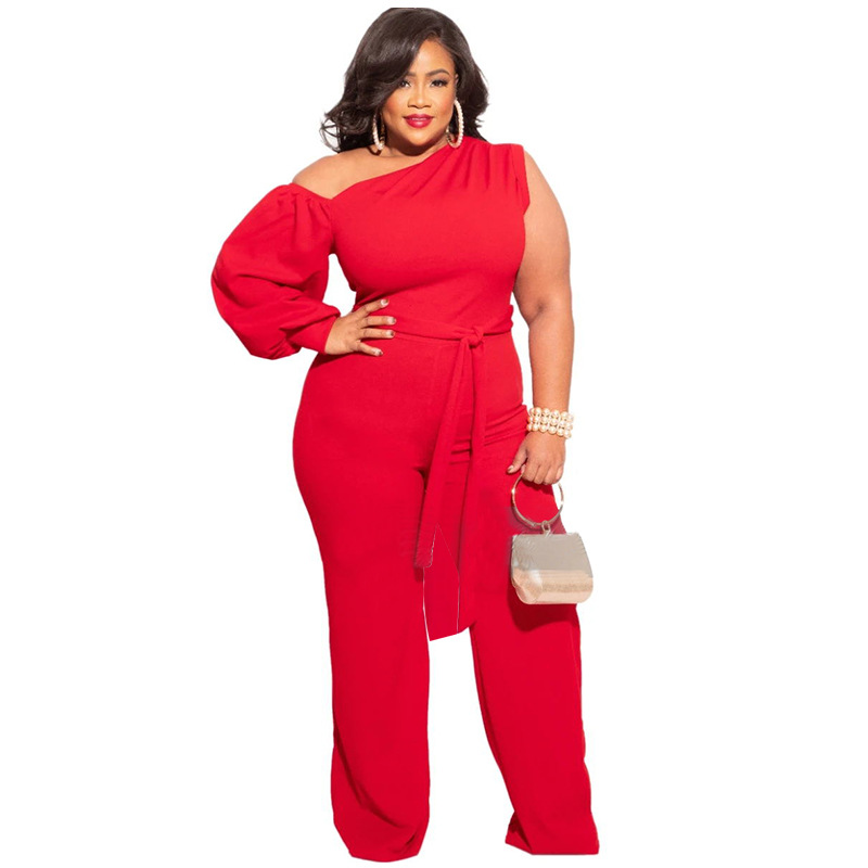 Women Casual Wide Leg Plus Size Jumpsuits