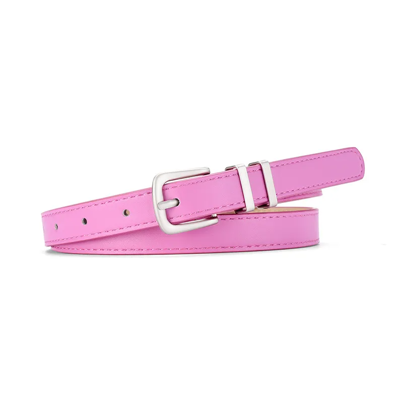 Accessories Women Simple Multicolor Thin Belt