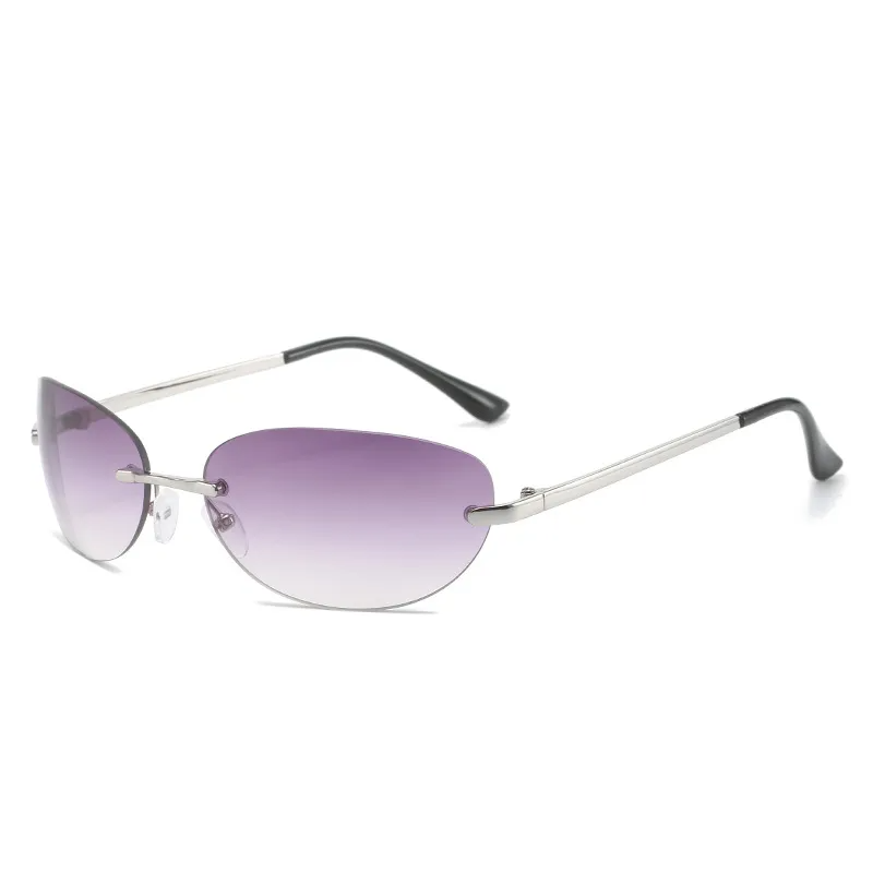 Accessories Women Cat-Eye Rimless Sunglasses