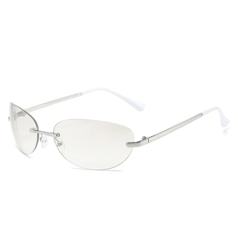 Accessories Women Cat-Eye Rimless Sunglasses