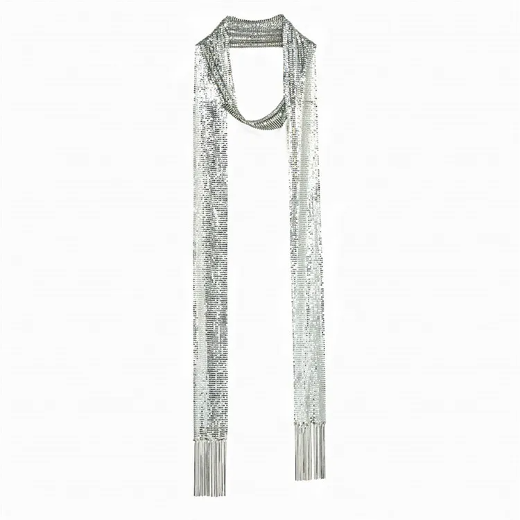 Accessories Women Metallic Sequin Scarf