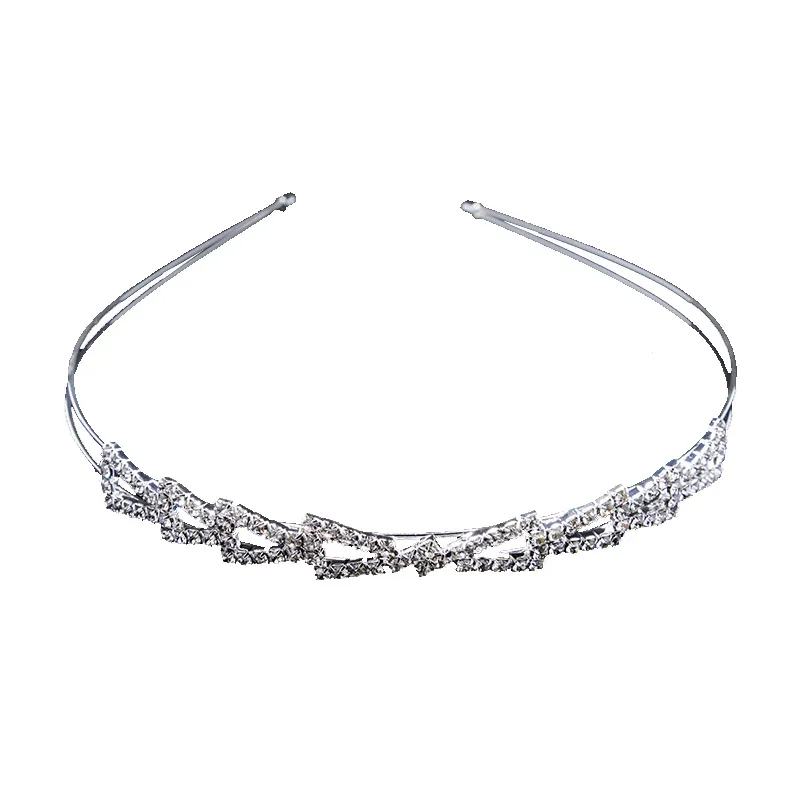 Accessories Women Rhinestone Bowknot Wedding Bride Tiara