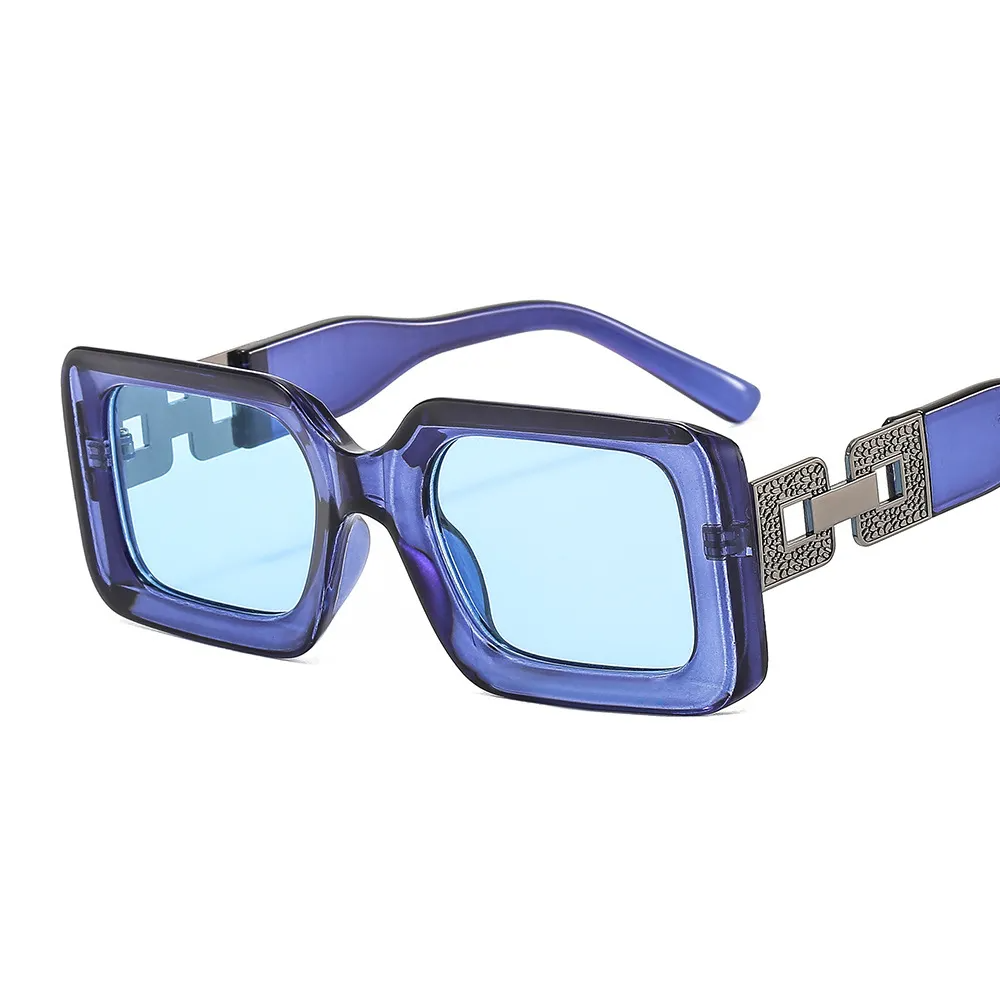 Accessories Unisex Square Thick Frame Sunglasses