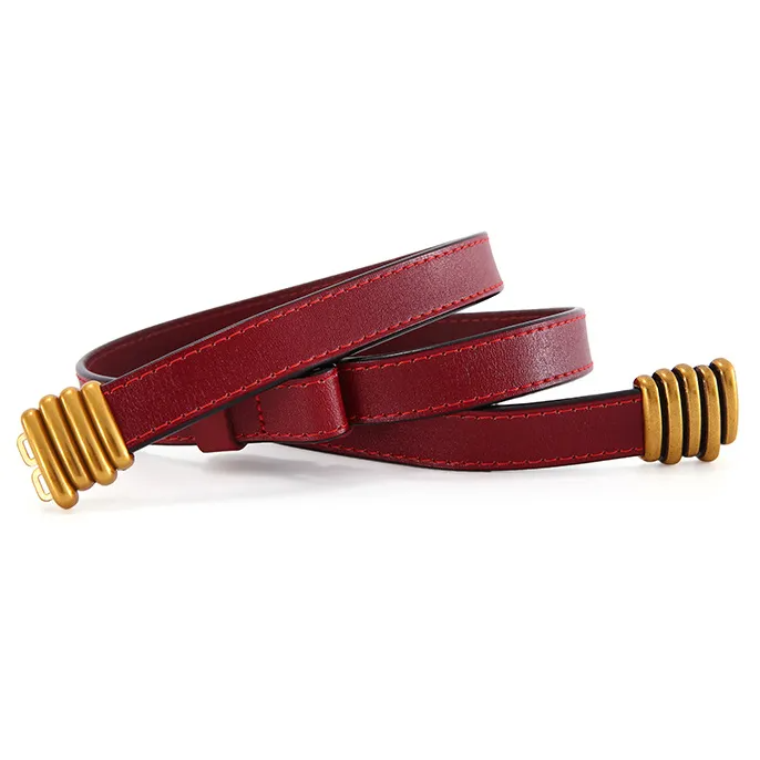 Accessories Women Adjustable Metal Hoop Decor Thin Belt