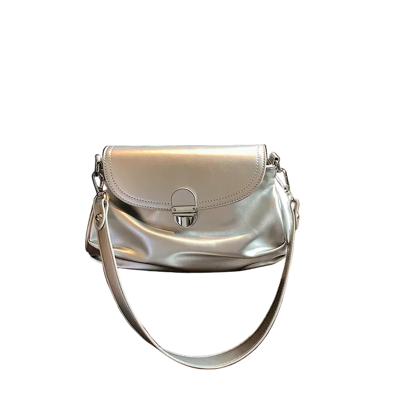 Accessories Women Metal Buckle Flap Shoulder Bag
