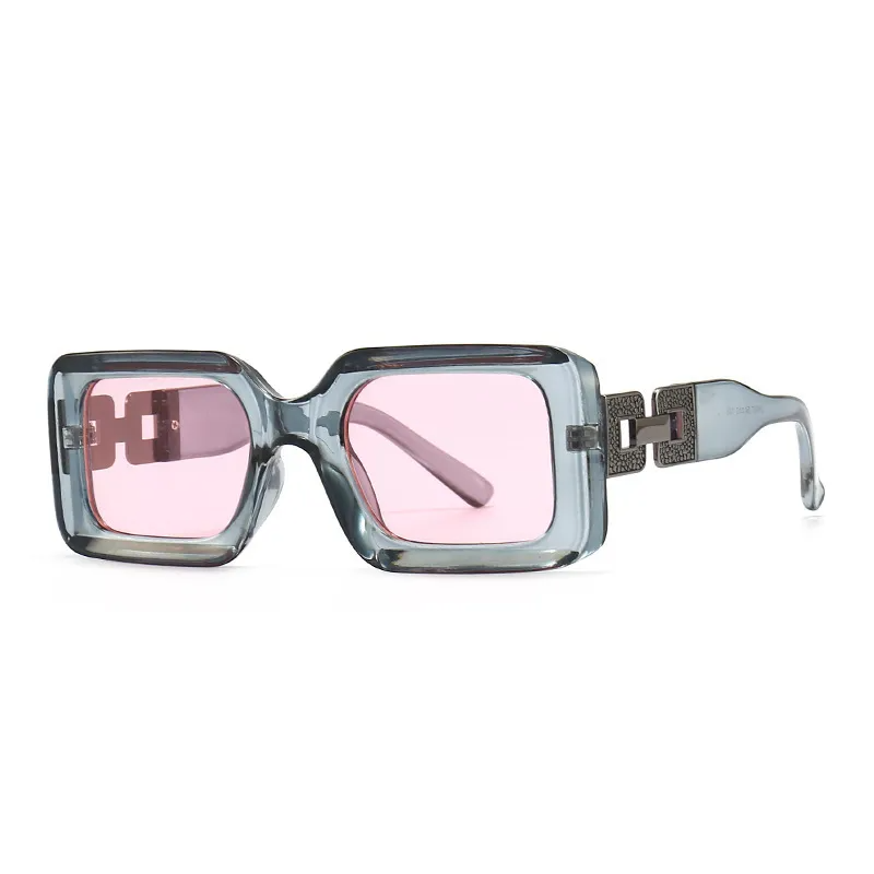 Accessories Unisex Square Thick Frame Sunglasses