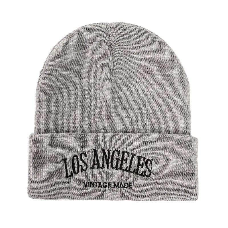 Accessories Winter Embroidery Wool Knitted Beanie